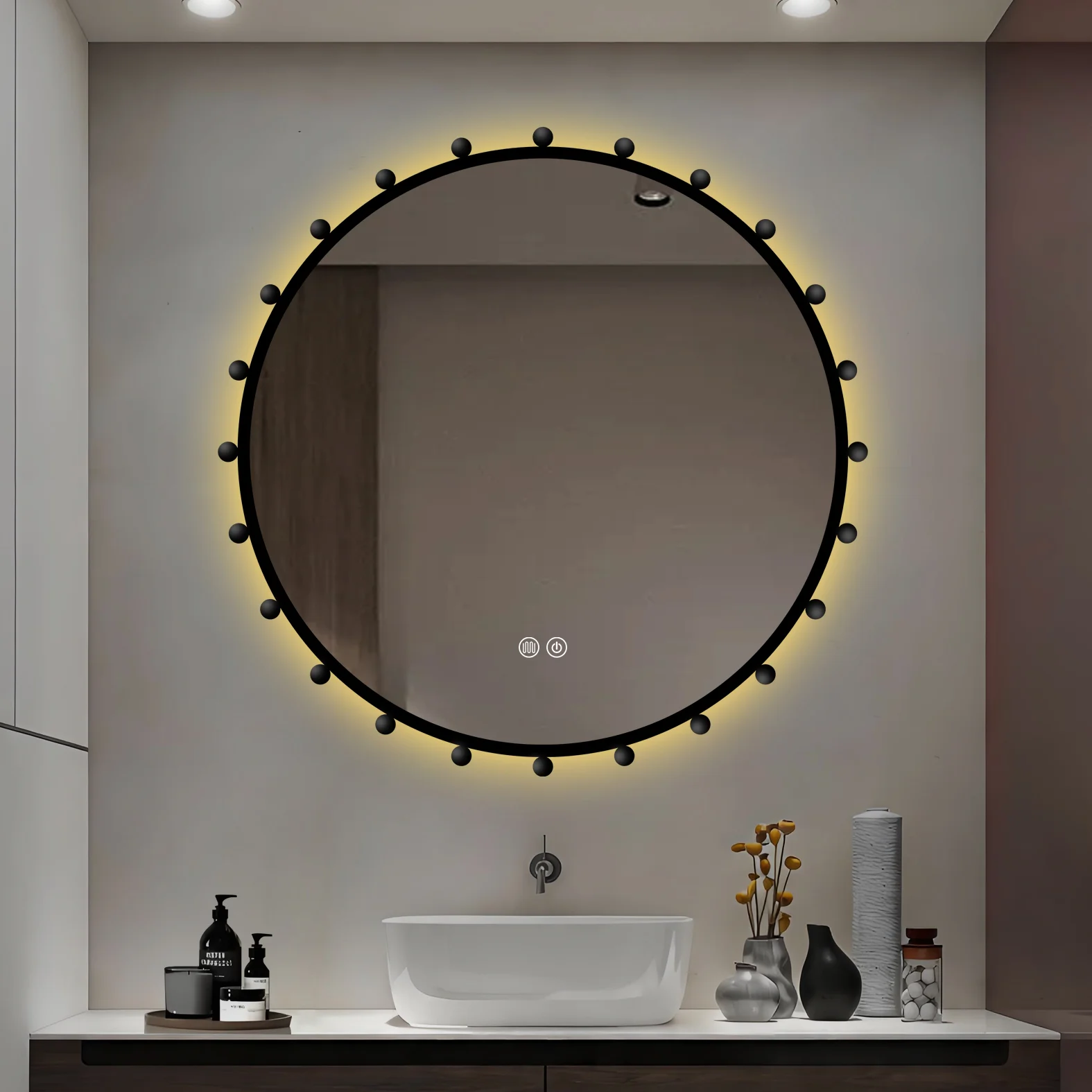 NoirHalo LED Mirror R75-F