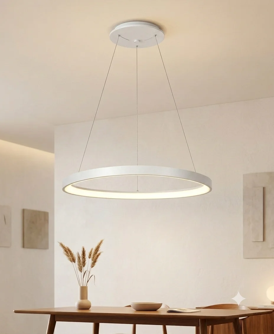 The Horizon Asymmetric Grand Halo Pendant P0021-D80 WH