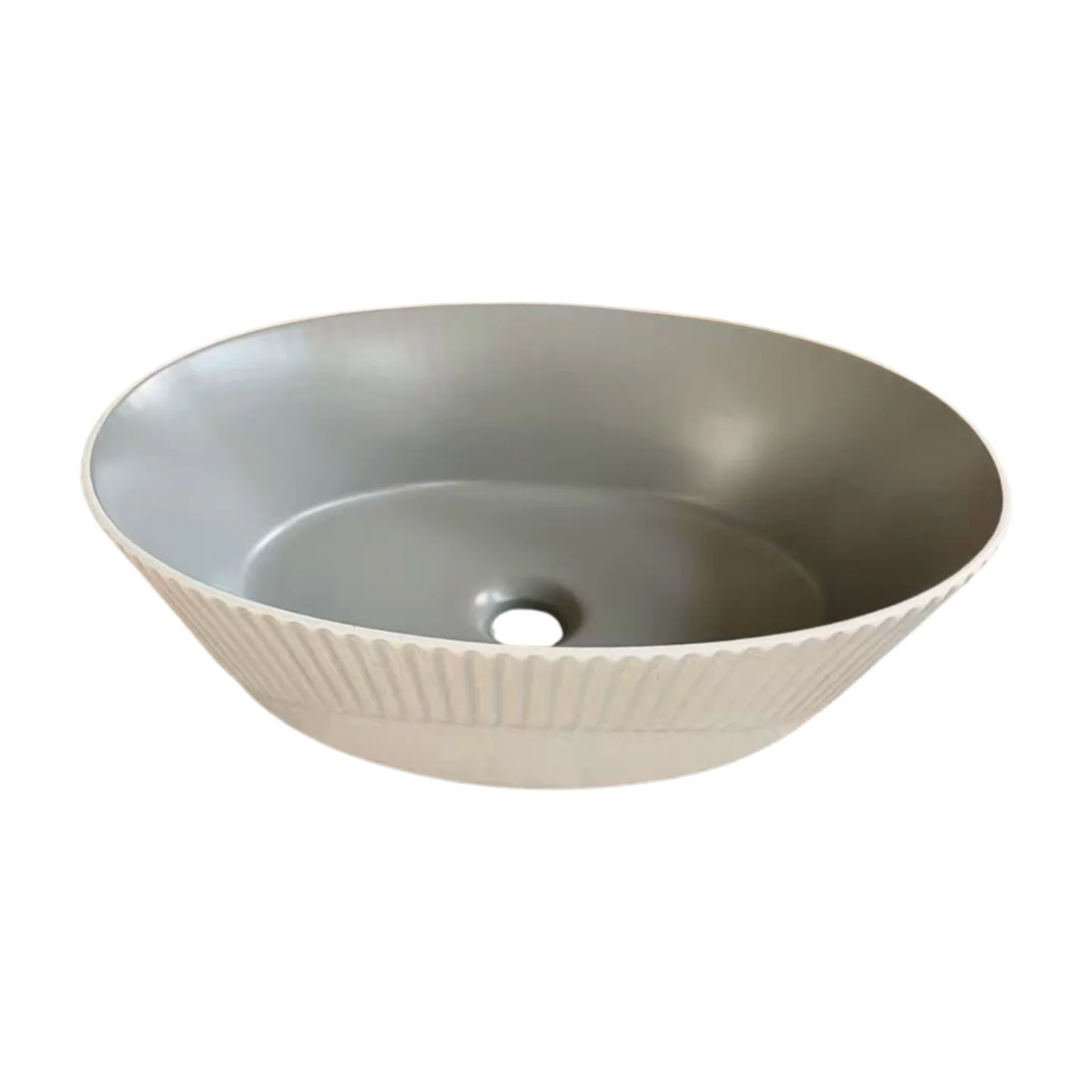 The Atmosphere Contrast Textured Oval Basin S30