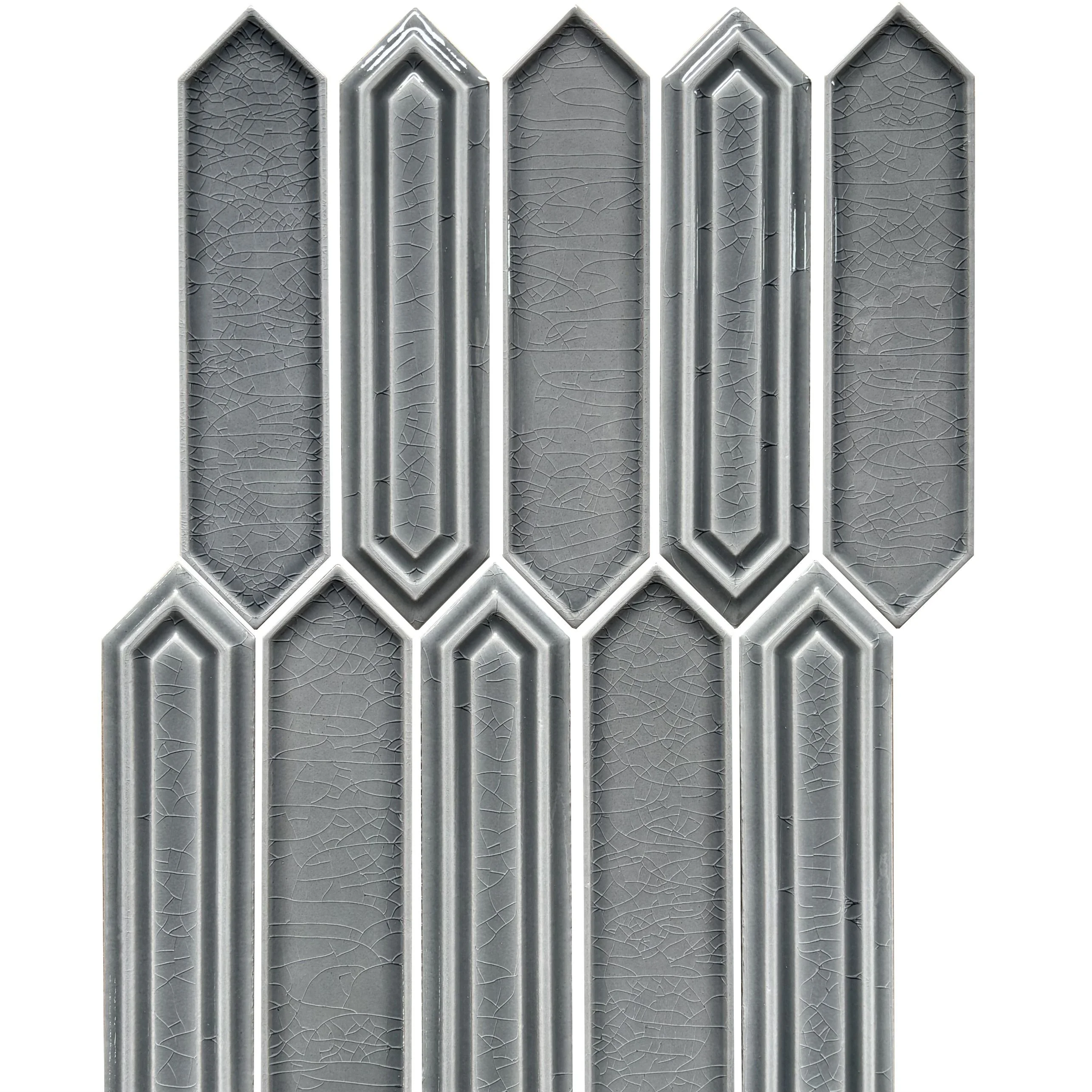 The Pewter Linear Finger Mosaic GREY 13