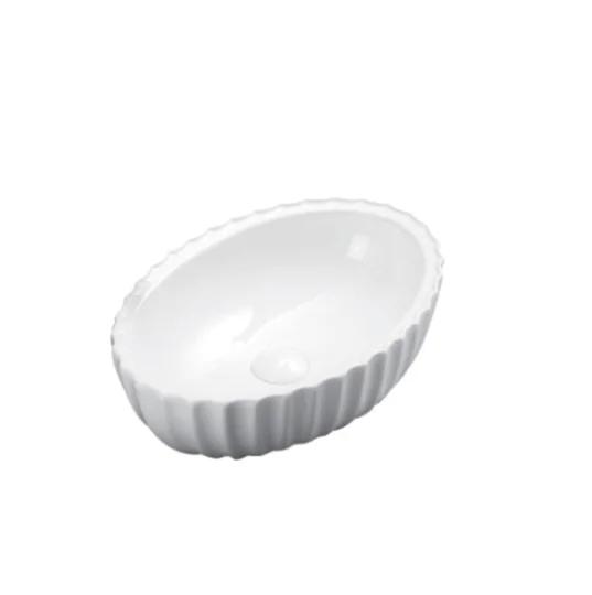 The Daria Fluted Oval Architectural Basin  09