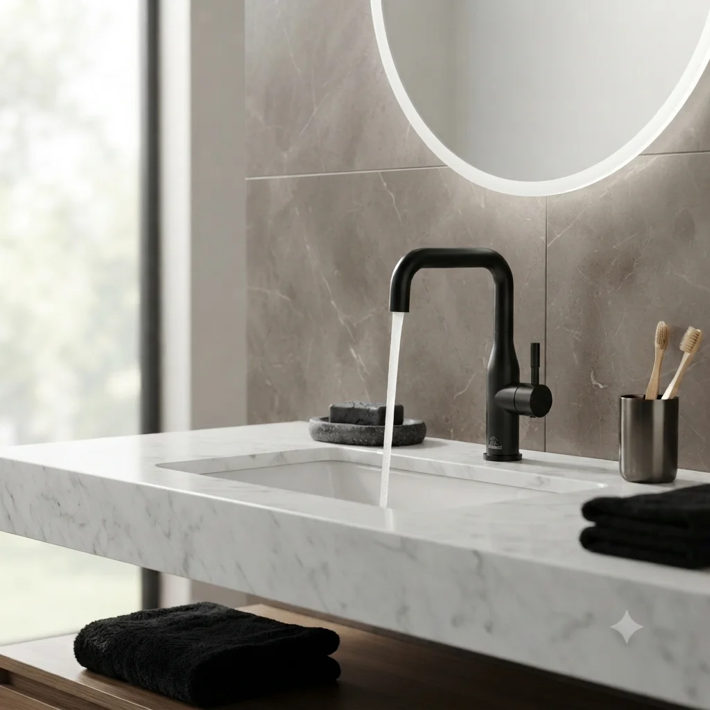 GASBA 12 Modern Curved Basin Mixer
