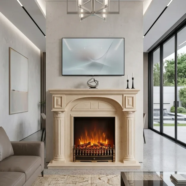 The Corinthian Grand Column Fireplace 332