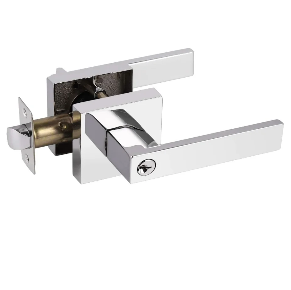 Modern Square Entrance Door Lock (Keyed Entry)