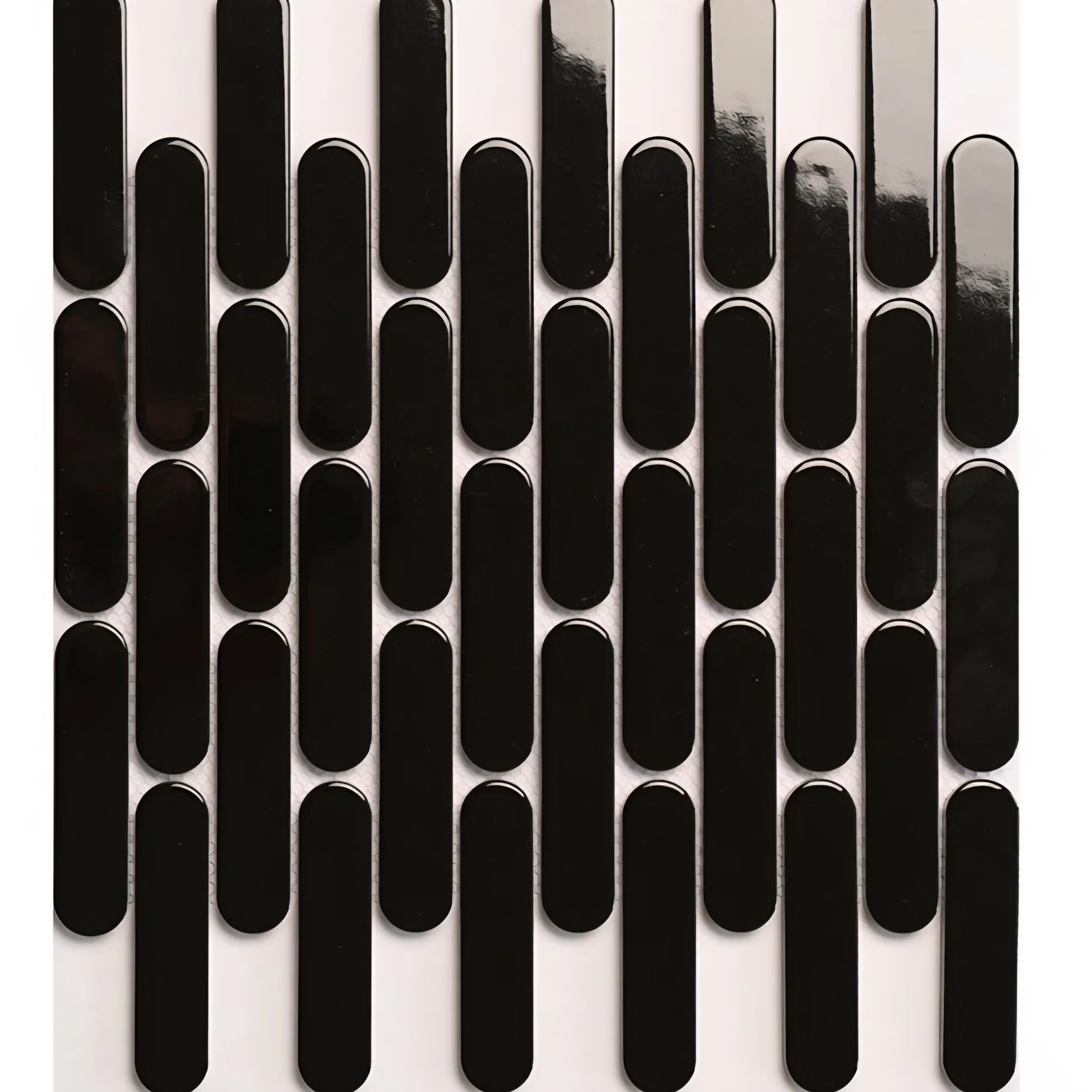 The Obsidian Grid Porcelain Mosaic Tile BLACK26