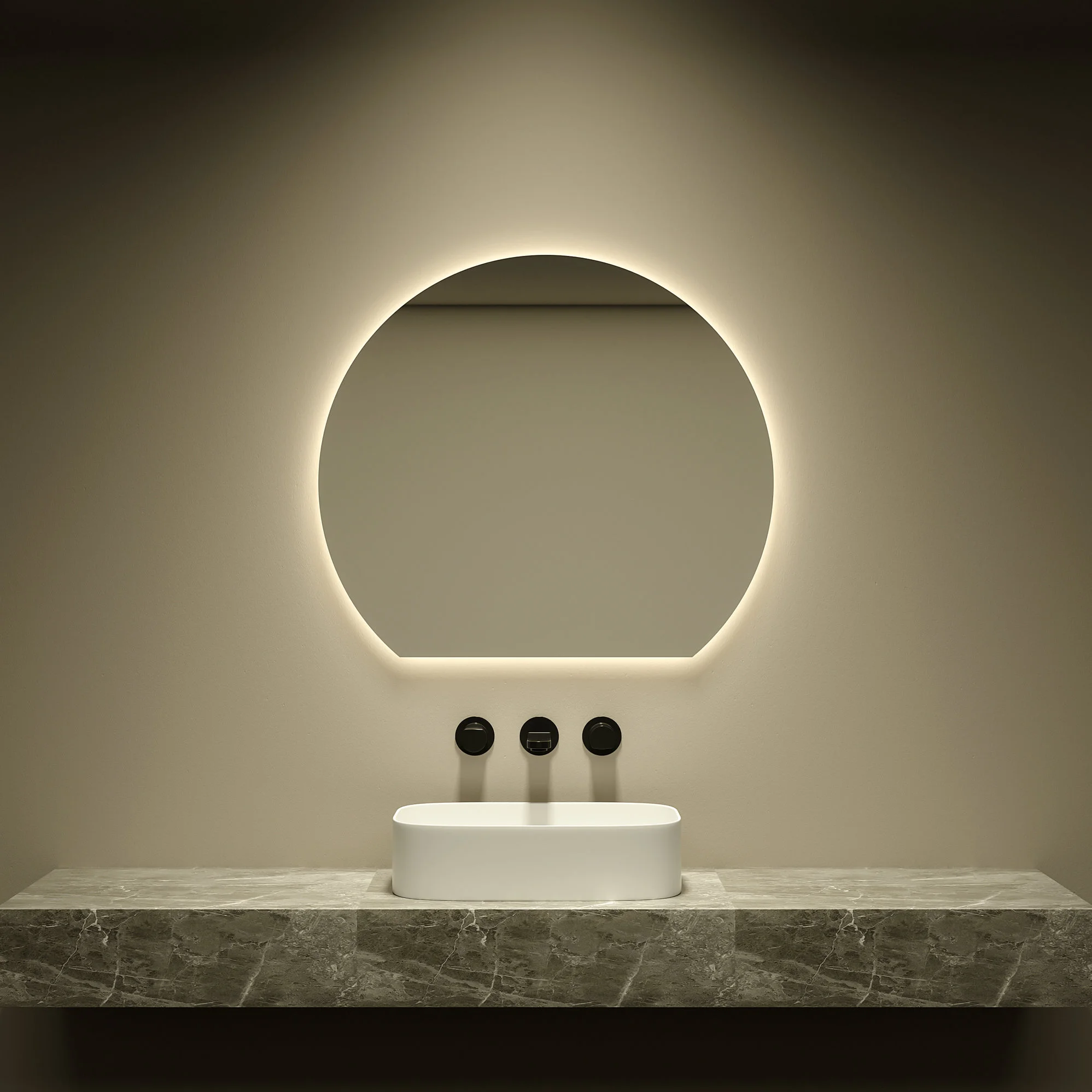 The Vista Arch Frameless Ambient Smart Mirror