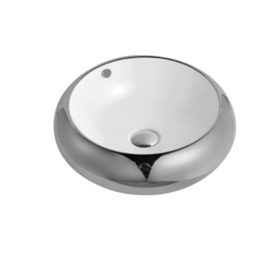The Sphere Metallic Mirror Vessel Basin 8025A3